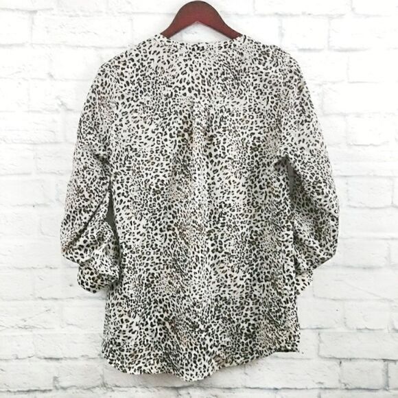 Daniel Rainn Medium Leopard Print Blouse Medium - Picture 2 of 4